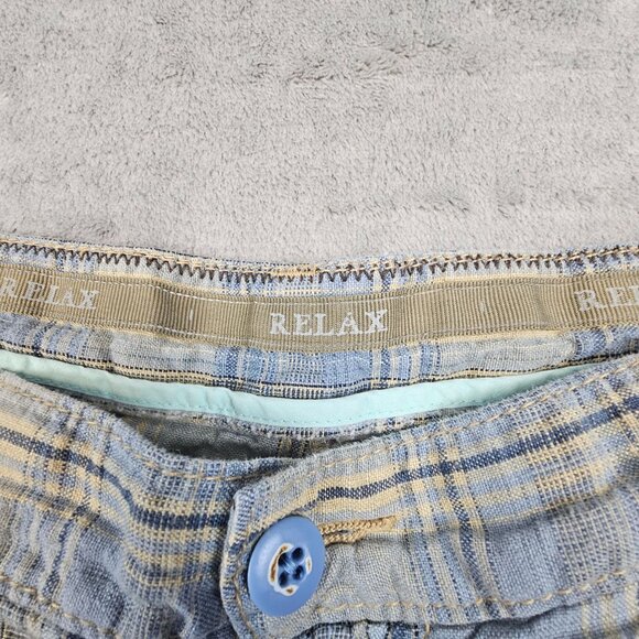 Tommy Bahama‎ Relax Linen Shorts Men's 38 Multicolor Plaid Vacation Casual Wear - Picture 7 of 12